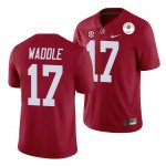 Men's Alabama Crimson Tide #17 Jaylen Waddle 2021 Rose Bowl Crimson NCAA College Football Jersey 2403LHFH1